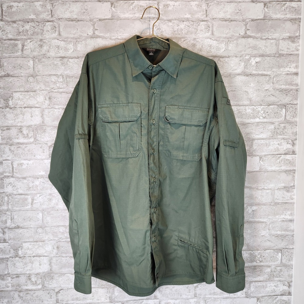 Blackhawk Shacket Olive Green Ripstop Tactical Utility Field Shirt Large